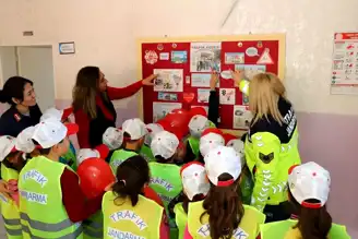 Kırşehir'de Öğrencilere Trafik Eğitimi